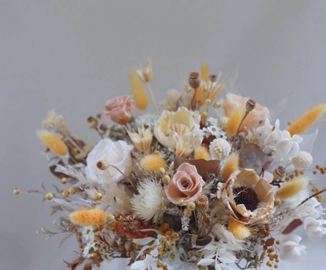 Dried Flower/Eternal Flower Bouquet-Ocean Whisper - Shop timeflower Dried  Flowers & Bouquets - Pinkoi