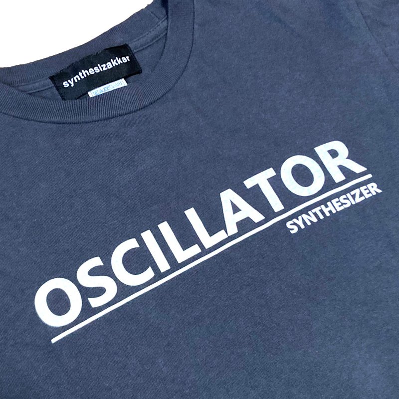 Tシャツ　OSCILLATOR T-shirt　オシレーター　シンセサイザーTシャツ・ダークグレー - 女 T 恤 - 棉．麻 灰色