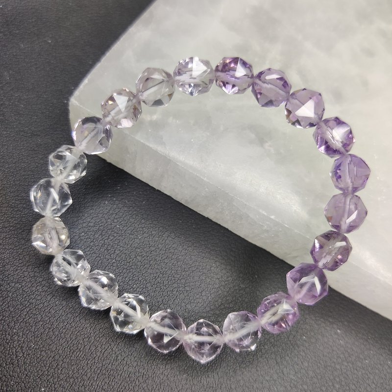 —Starcut Collection— Gradient Amethyst Amethyst Bracelet Bracelet Natural Crystal Water - Bracelets - Crystal 
