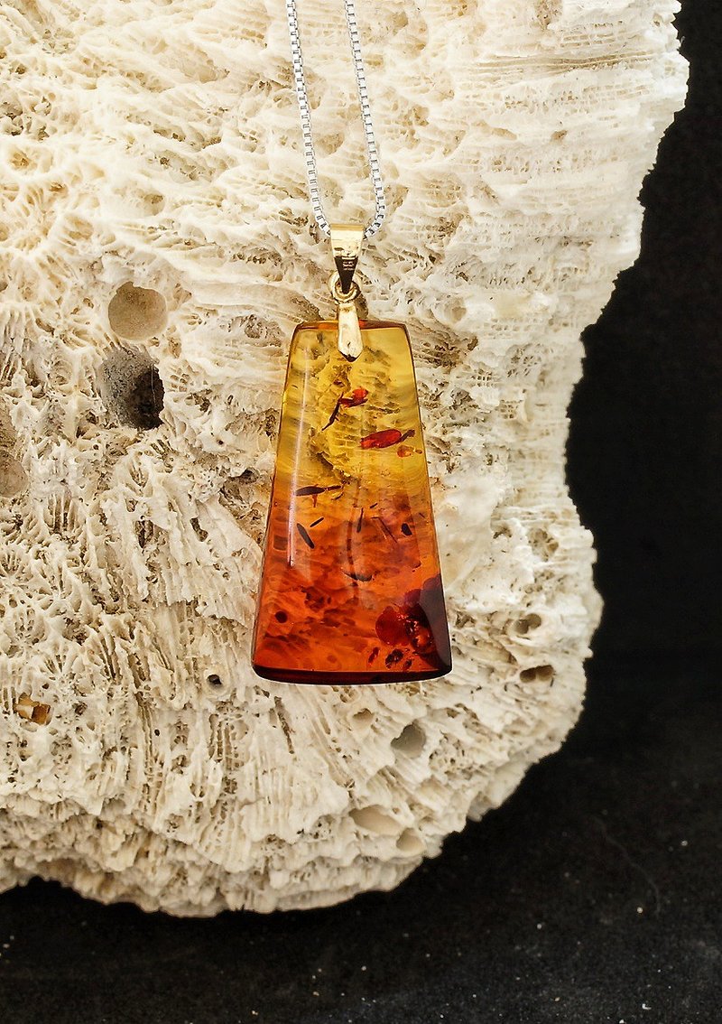Baltic Amber Necklace-01 - Necklaces - Gemstone 