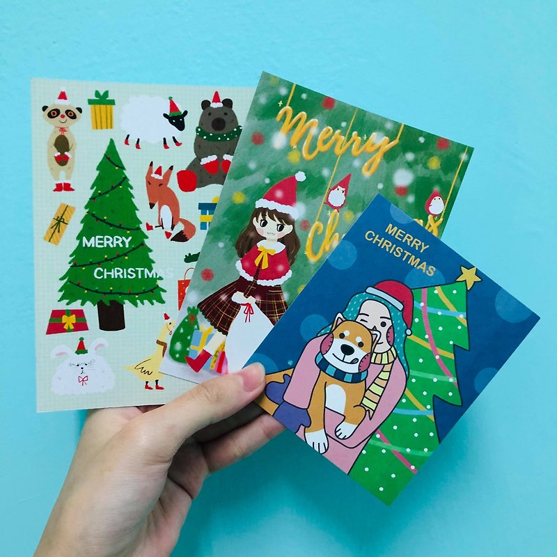 Christmas is here / postcard - การ์ด/โปสการ์ด - กระดาษ 