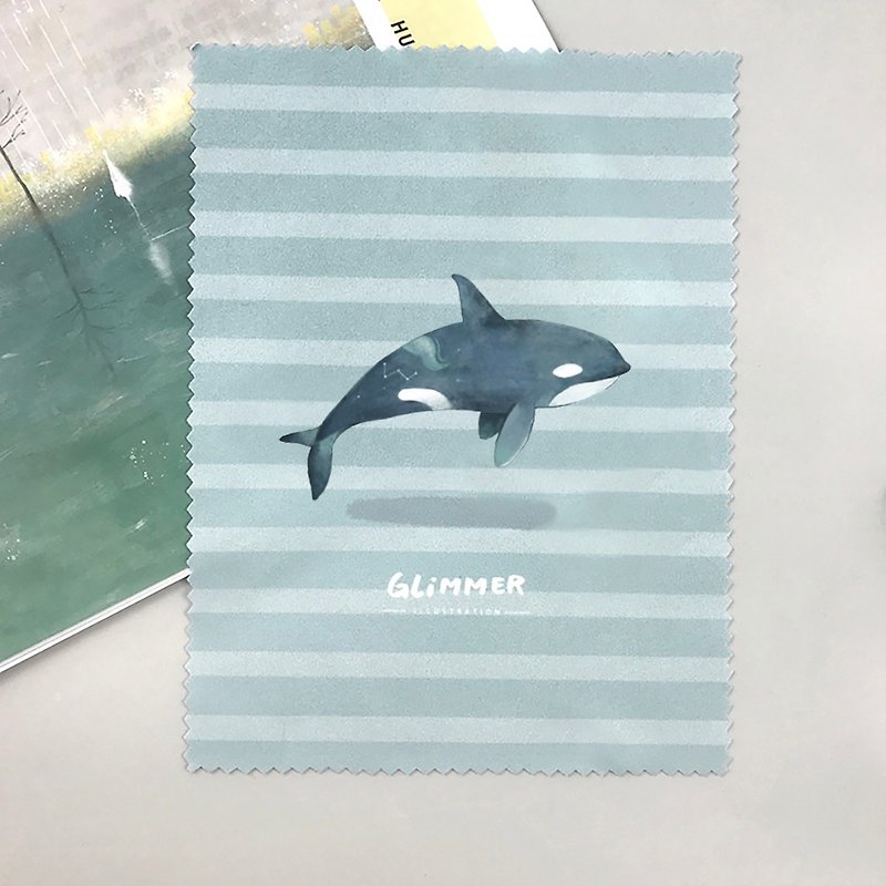 Killer Whale- Lens Cleaning Cloth - Eyeglass Cases & Cleaning Cloths - Other Materials 