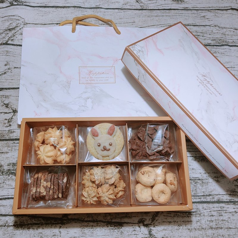 【Customized Gift】Mid-Autumn Biscuits Gift Box - Handmade Cookies - Other Materials 