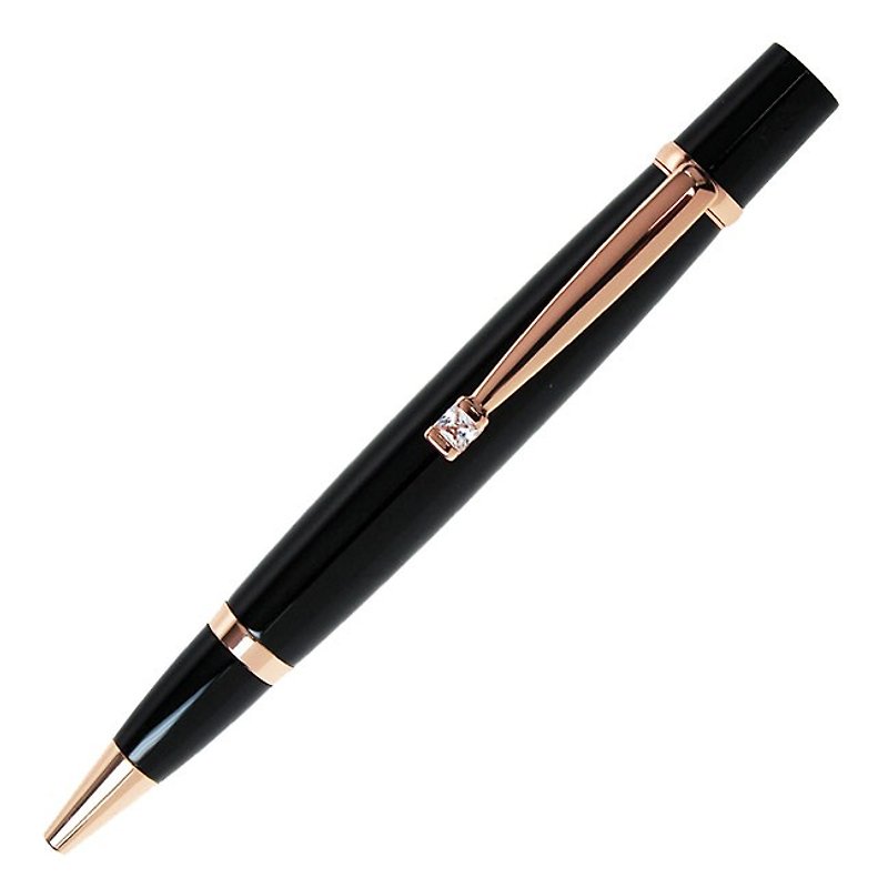 ARTEX Elegant Roaming Ball Pen Rose Gold/Black Tube - Ballpoint & Gel Pens - Copper & Brass Black