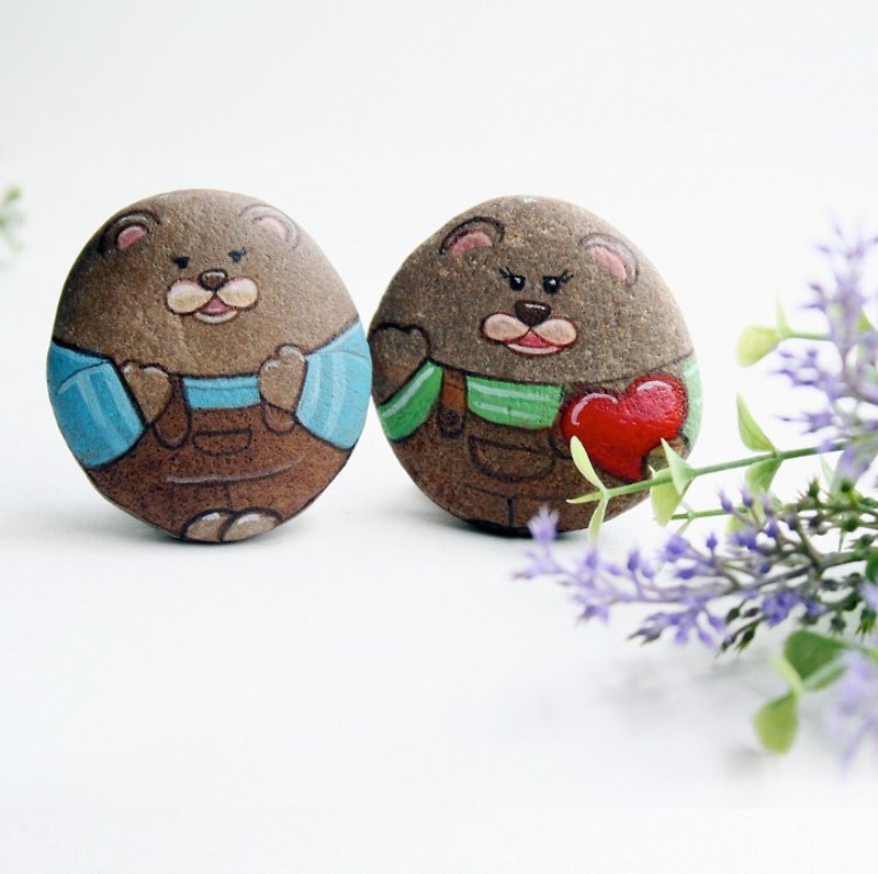 Couples Baer with love. - Stuffed Dolls & Figurines - Stone Multicolor