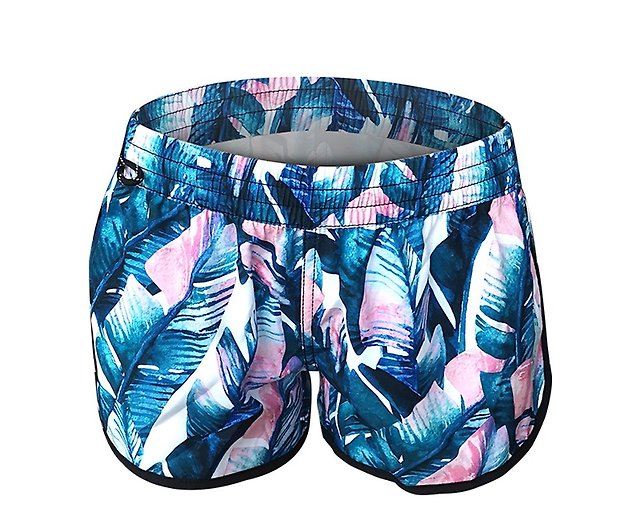 Women's Loose Quick-Drying Beach Sports Shorts (Pink Jungle