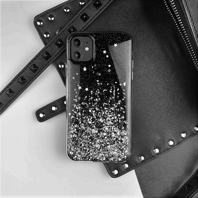 Bright black anti-drop phone case - Phone Cases - Plastic Black