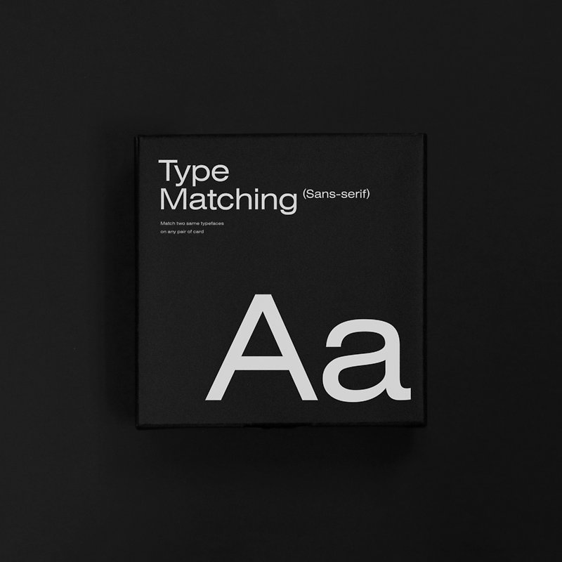 PAPERIST | Type Matchin (Sans-serlf) - Other - Paper Black