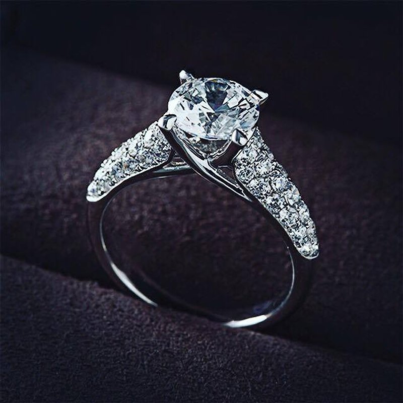 率直| 18Kホワイトゴールドダイヤモンドの結婚指輪のBL034 |ゴールド/ダイヤモンドリング/カップル/カスタム/カスタマイズされたローズ - ペアリング - 金属 シルバー