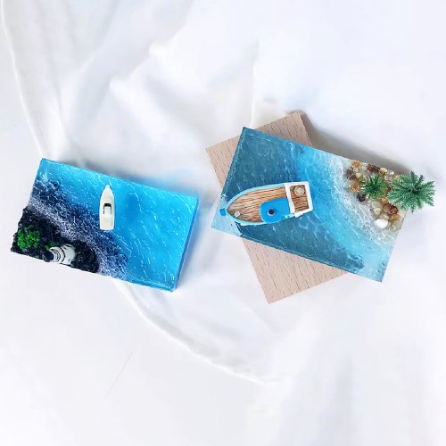一介空間 樹脂微場景/迷你海洋海灘手工桌擺