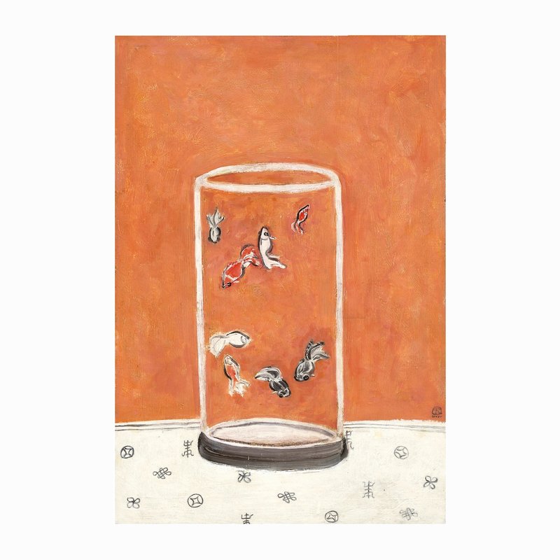 【藝術掛畫】八尾 金魚 | 常玉 - 海報/掛畫/掛布 - 紙 