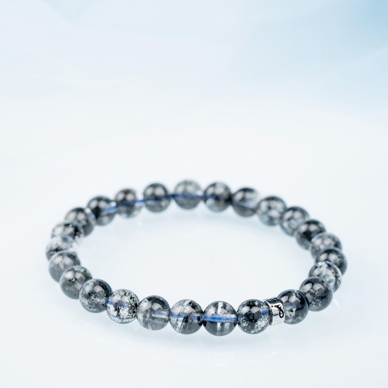 Blue Ghost | Natural Energy Bracelet | 7-8mm - สร้อยข้อมือ - คริสตัล สีน้ำเงิน