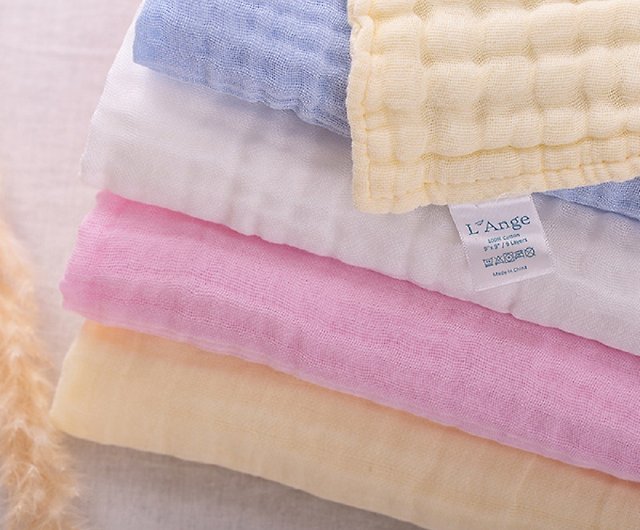 L'Ange Baby 6-Layer Small Cotton Muslin Bath Towel