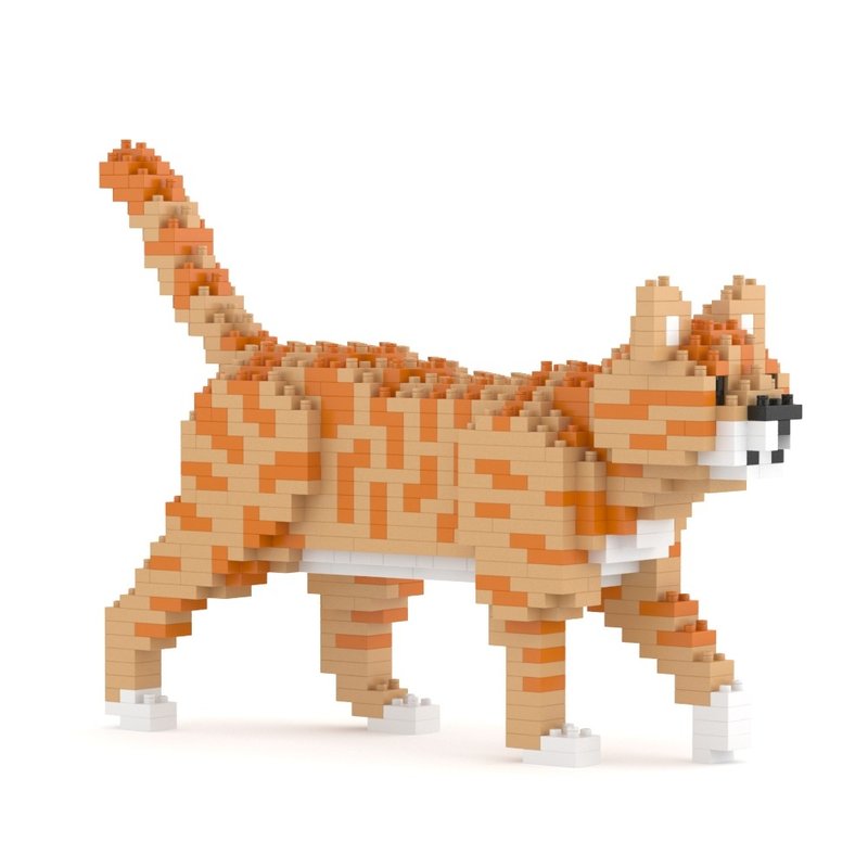 [New product launch] Pre-order. Mini Orange Tabby Cat 01SS Patented Screw Building Blocks - Other - Plastic 