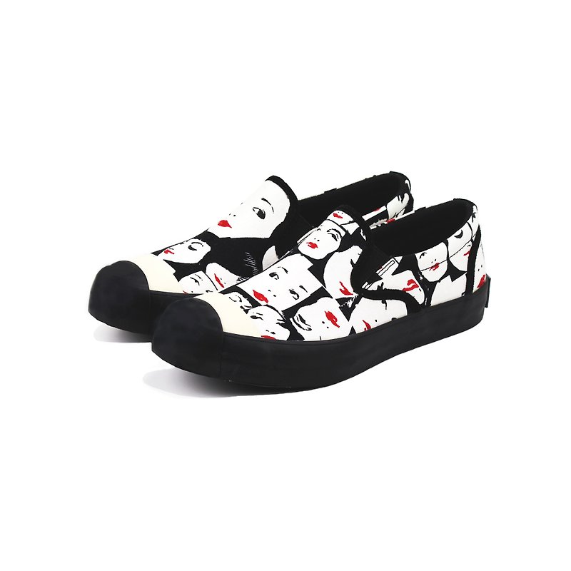 Sneakers Pure Face M1162A Black Graffiti - Men's Casual Shoes - Cotton & Hemp Black