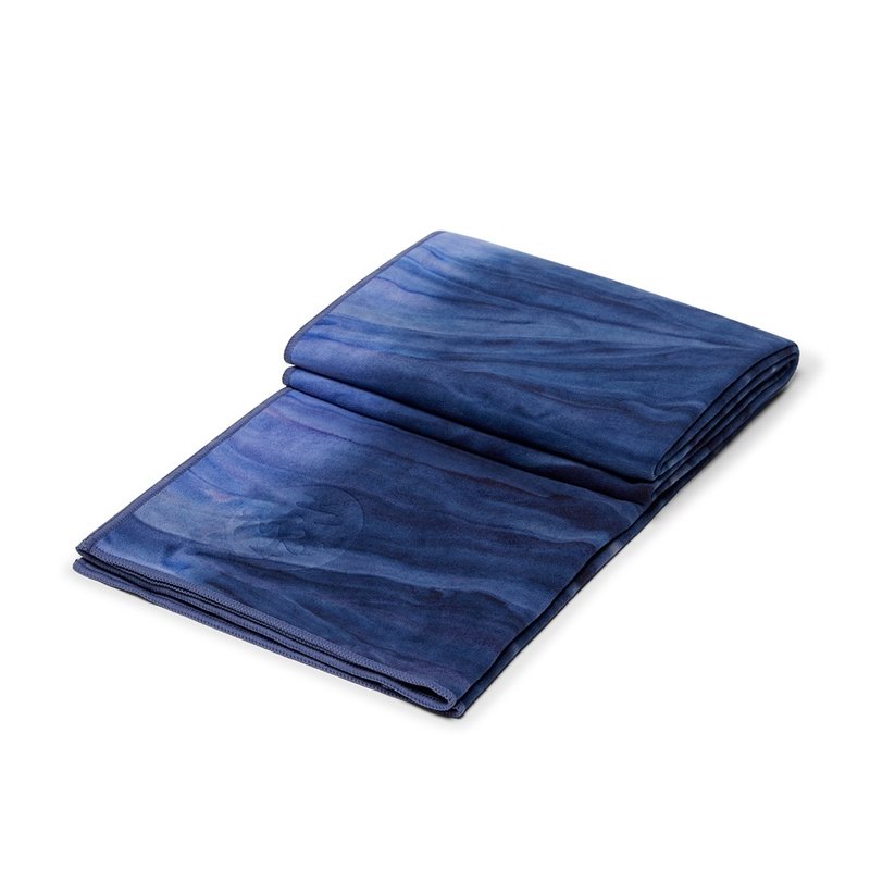 【Manduka】eQua Towel 瑜珈鋪巾 - Moon Tie Dye (濕止滑) - 運動配件 - 聚酯纖維 藍色