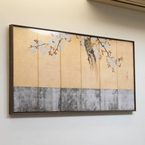 日本琳派・美術掛絵】酒井抱一｜桜図屏風 - ショップ LIGHTO ポスター