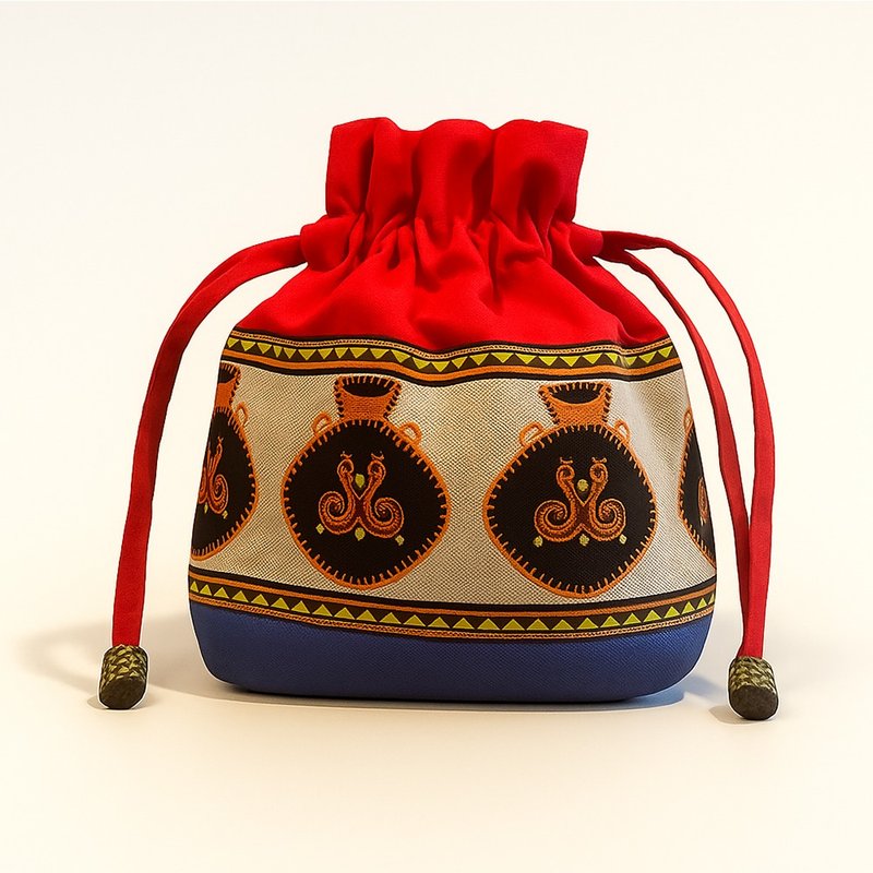 部落之心 | 傳統圖騰收納袋 - 化妝包/收納袋 - 棉．麻 