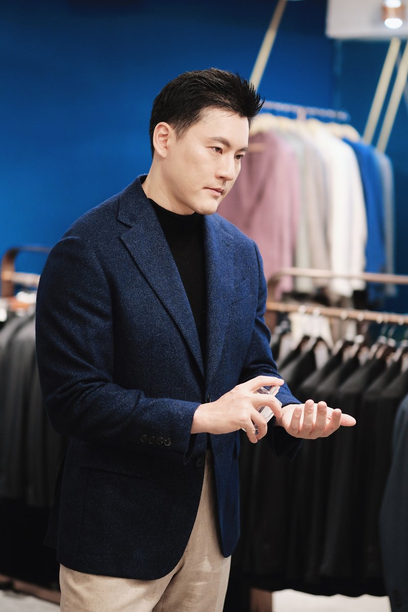 羊毛 男襯衫/休閒襯衫 卡其色 - 【訂製】深藍羊毛羊絨馬海毛西裝外套/西裝/義大利布料及製作工藝