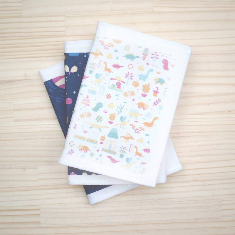 [Lonely Planet] A5 book clothing - dinosaurs to go to market + blank notebook - Notebooks & Journals - Cotton & Hemp White