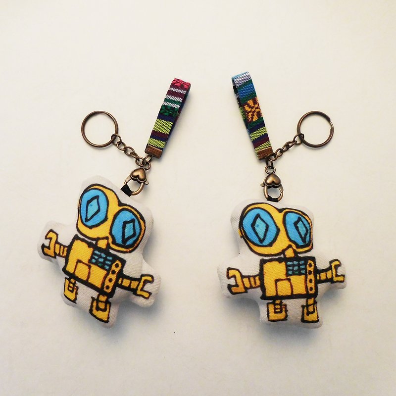 Graffiti Drawing [Customized] Little Puppet Keychain Pendant (One Pair) Parent-Child Gift - Keychains - Other Materials Multicolor