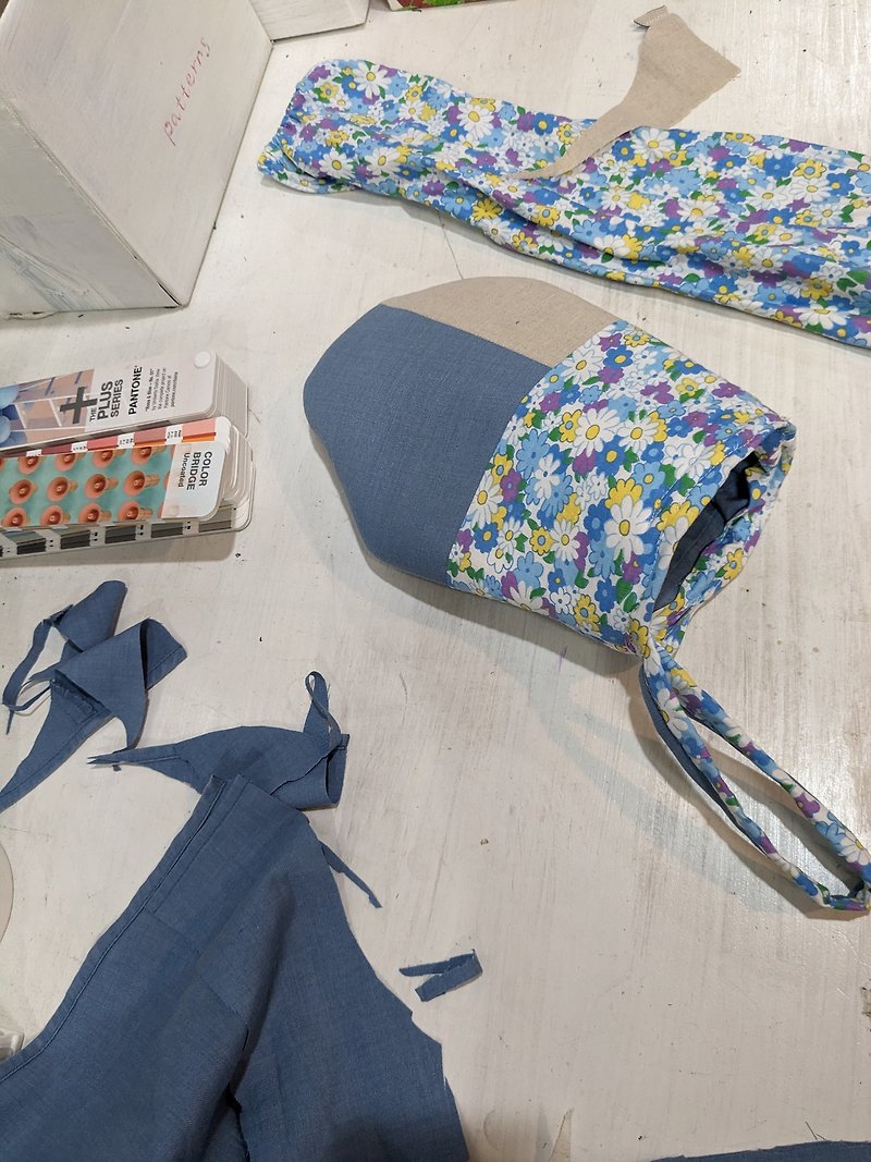 Recycled cloth insulation gloves/single - โต๊ะอาหาร - ผ้าฝ้าย/ผ้าลินิน สีน้ำเงิน