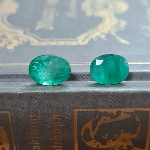 charissagemstone 天然贊比亞祖母綠 2 克拉和 3.1 克拉用於珠寶製作