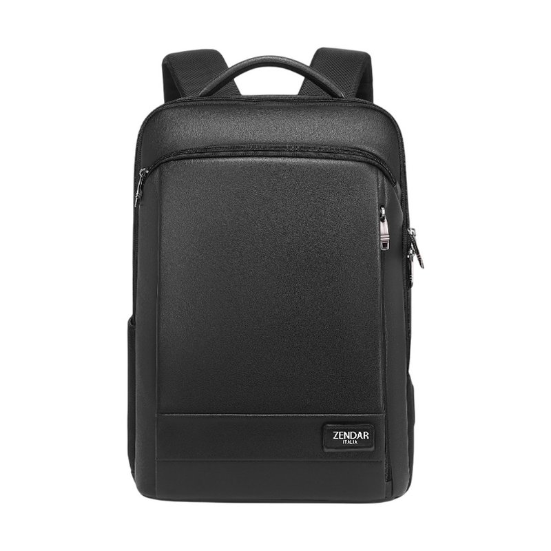 ZENDAR Limited Edition 30% Off Premium Leather Business Laptop Backpack - New Counter Display Item - กระเป๋าเป้สะพายหลัง - ไนลอน สีดำ