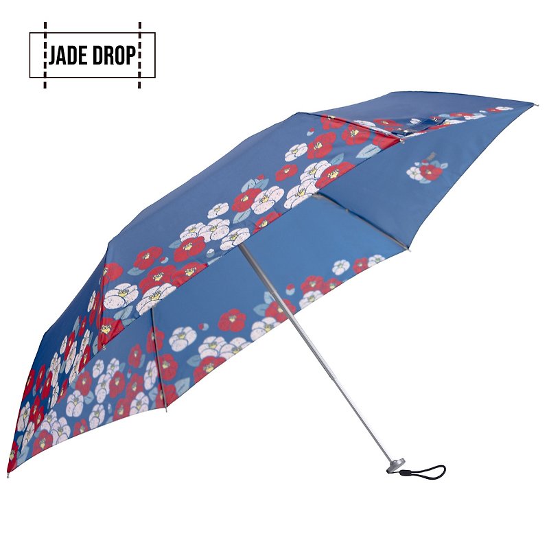 [JD Beauty Skin Umbrella] Edo Story. Tsubaki Blue - ร่ม - เส้นใยสังเคราะห์ สีน้ำเงิน