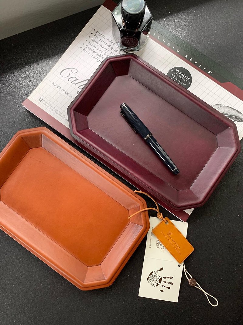 真皮 筆筒/筆座 - Leather pen tray