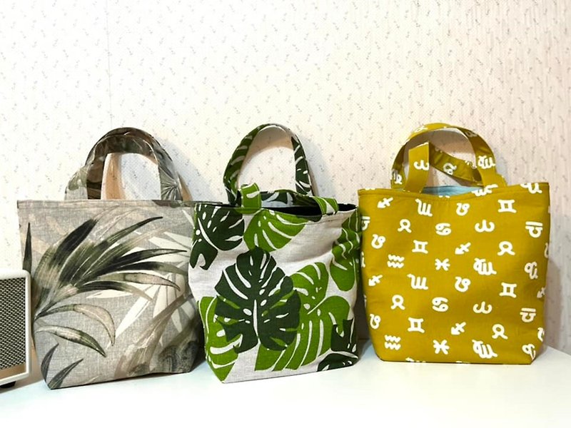 Original handmade Japanese style tote bag    3 patterns - กระเป๋าถือ - ผ้าฝ้าย/ผ้าลินิน หลากหลายสี