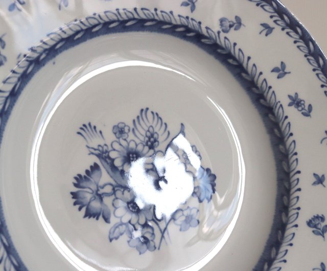 Finland Arabia Suomen kukka Finnish flower deep plate_blue - Shop sopozakka  Plates & Trays - Pinkoi