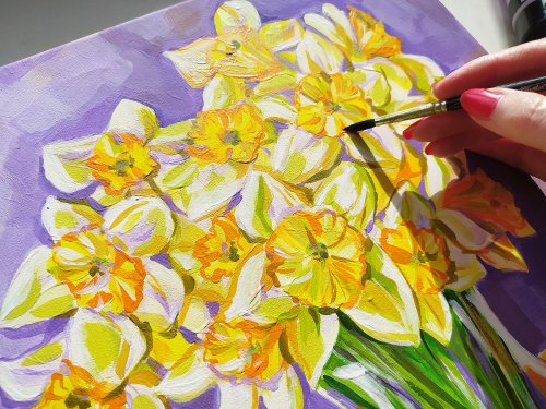 膜の花7 キャンバス　アクリル　30×40 原画 膜の花7 キャンバスアクリル30×40 原画