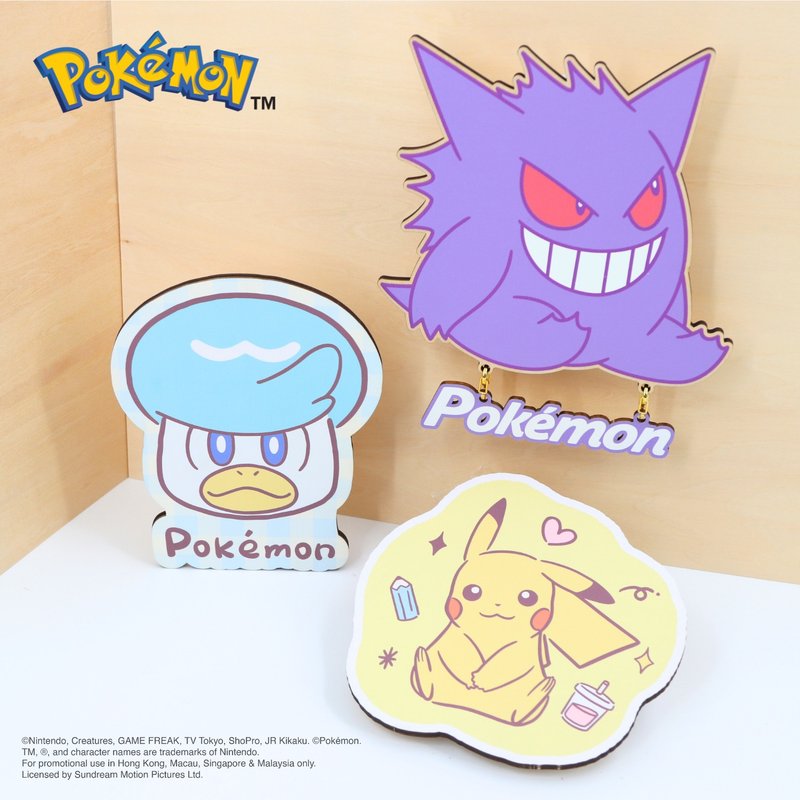 Pokémon壁燈 - 潤水鴨 - 燈具/燈飾 - 木頭 藍色