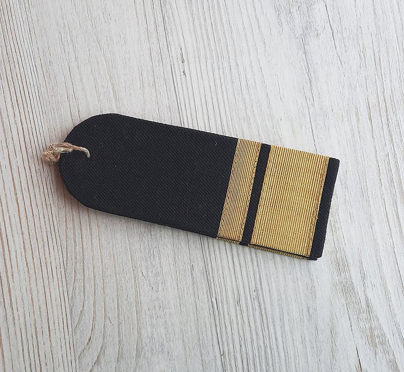 Rear Admiral Soviet naval rank gold black shoulder straps epaulets vintage - 其他 - 其他材質 黑色