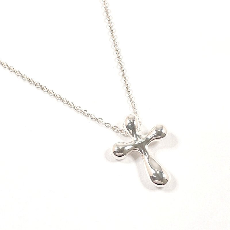 【日本直送 中古美品】ティファニー TIFFANY&Co. ネックレス クロス ミニ エルサペレッティ シルバー925 アクセサリー 新品仕上げ済み - 項鍊 - 純銀 銀色
