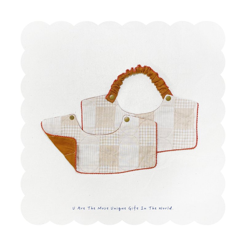 芳型S壓紋口水巾 - 圍兜/口水巾 - 棉．麻 