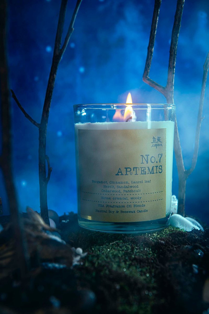 Oriental woody fragrance | Artemis No.7 Artemis - natural soy scented candle - เทียน/เชิงเทียน - ขี้ผึ้ง สีกากี