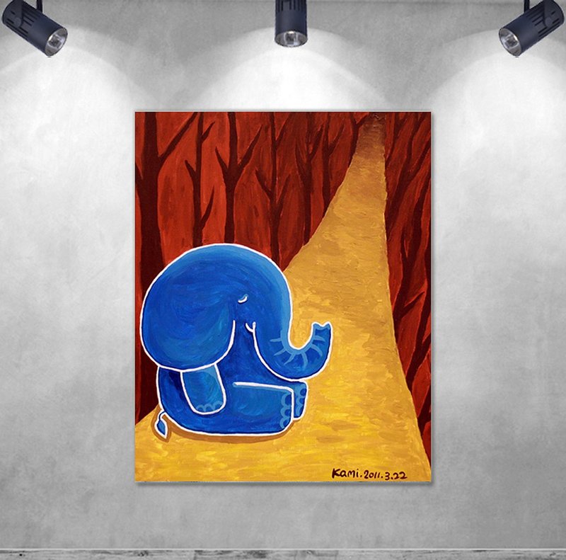 無框複製畫 ∣ 森林小象  /  新居禮物 - 海報/掛畫/掛布 - 其他材質 多色