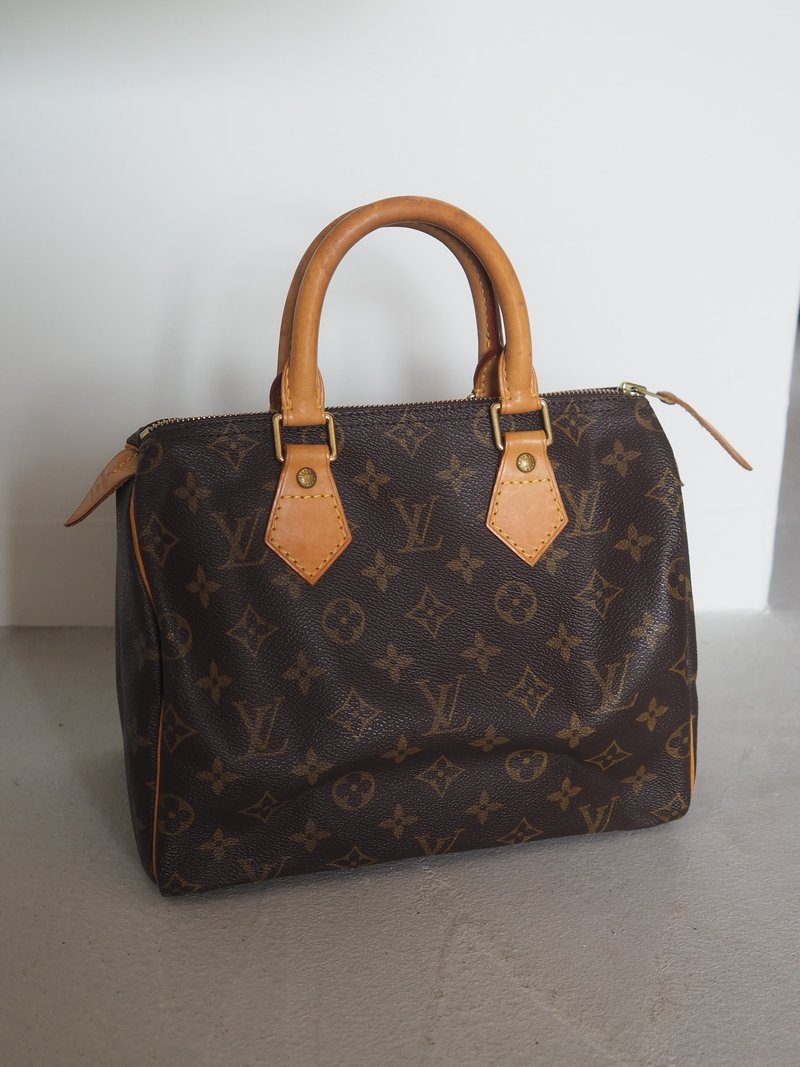 LOUIS VUITTON ルイヴィトン スピーディ25 モノグラム ボストン ハンド バッグ ヴィンテージ - 手提包/手提袋 - 真皮 咖啡色