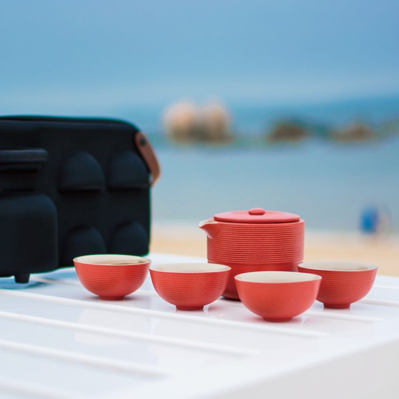 【LUBAO LOHAS】Red Dot Spinning Carrying Bag Won the German Red Dot Award - Teapots & Teacups - Pottery 