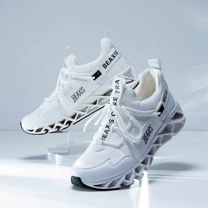 BEAXIS CORE PLUS Body Shaping Core Sneakers - White (AZ-838-WH) - รองเท้าลำลองผู้หญิง - ไฟเบอร์อื่นๆ ขาว