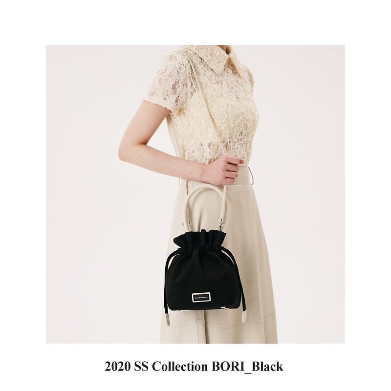 Alice Martha BORI Small Bucket Bag-Jet Black - Messenger Bags & Sling Bags - Faux Leather Black