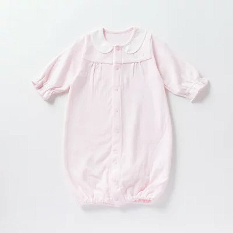 【Japanese OP mini】Baby one-piece jumpsuit pink angel - Onesies - Cotton & Hemp 