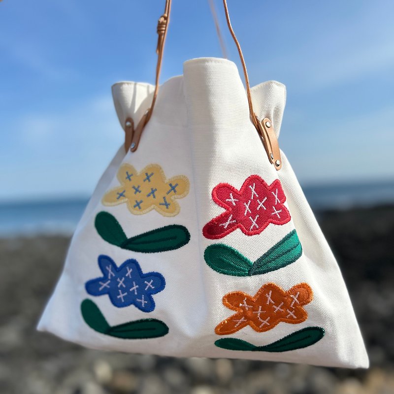 Bucket-bag _ Spring in Jeju - Handbags & Totes - Other Materials Transparent