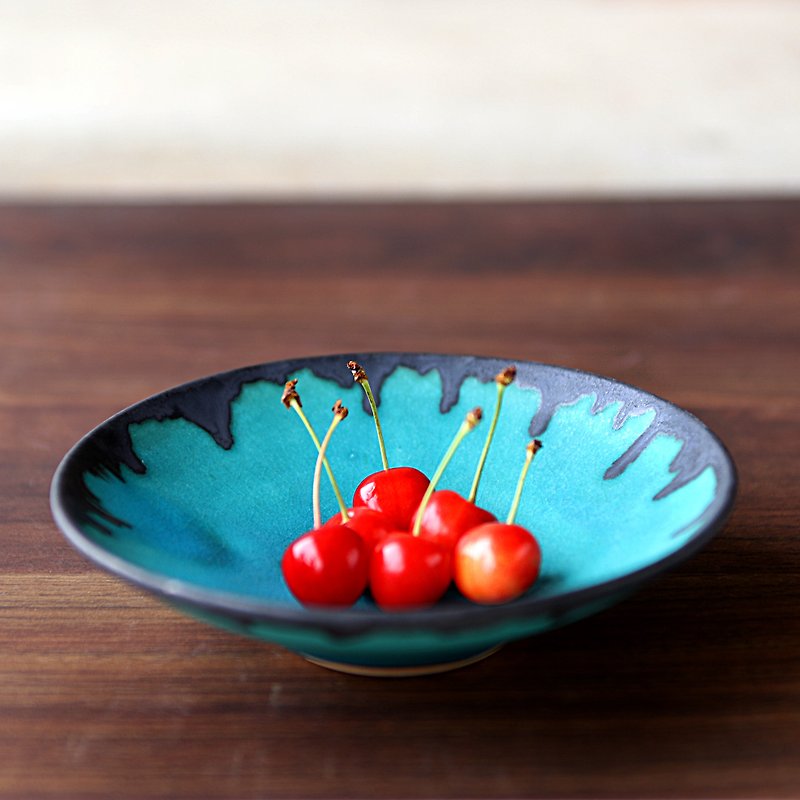 A turquoise blue dish - Bowls - Pottery Blue