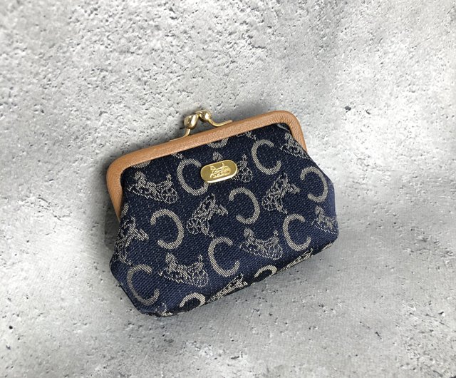 Celine Horse shops Carriage Navy Blue Wallet