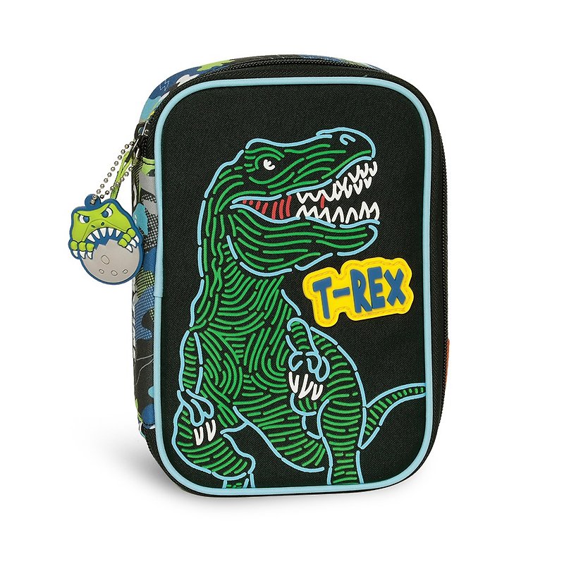 Tiger Family Fun Time Fun Stationery Bag - Warm Chameleon - กระเป๋าเครื่องสำอาง - วัสดุอื่นๆ สีเขียว