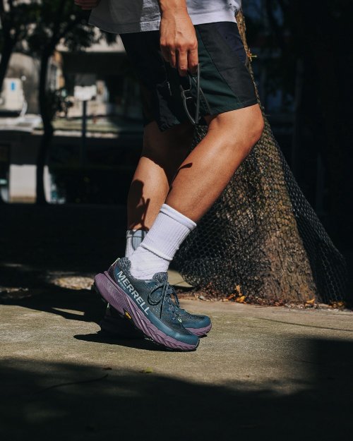 米蘭皮鞋Milano MERRELL AGILITY PEAK 5 GTX戶外健身輕量型慢跑越野防水運動-藍