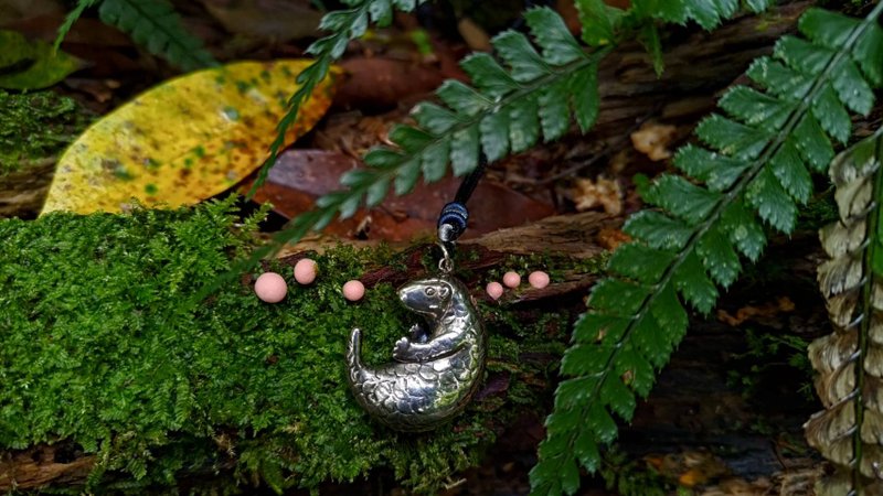 pangolin silver jewelry - Necklaces - Sterling Silver Silver